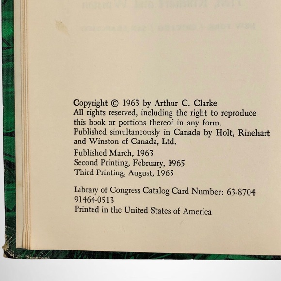 Dolphin Island by Arthur C. Clarke 1965 3rd Printing Ex Library - Picture 4 of 5